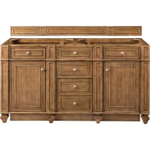 Bristol 60" Double Basin Hardwood Vanity Cabinet Only