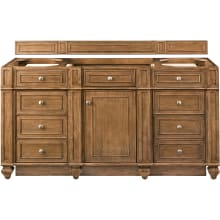 Bristol 60" Single Basin Hardwood Vanity Cabinet Only