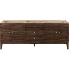 Linear 72" Double Basin Wood Vanity Cabinet Only - Less Vanity Top