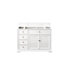 Savannah 48" Single Free Standing Wood Vanity Cabinet Only - Less Vanity Top