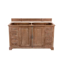 Providence 60" Double Free Standing Wood Vanity Cabinet Only - Less Vanity Top