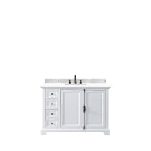 Providence 48" Free Standing Single Basin Vanity Set with Wood Cabinet and 3cm Quartz Vanity Top