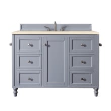 Copper Cove Encore 48" Free Standing Single Basin Hardwood Vanity Set with Eternal Marfil Quartz Top