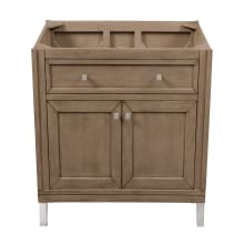 Chicago 30" Free Standing or Wall Mounted Single Basin Poplar Wood Vanity Cabinet Only