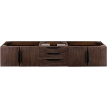 Mercer Island 72" Wall Mounted Double Hardwood Vanity Cabinet Only with USB Port and Electrical Outlet
