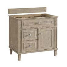 Lorelai 36" Single Basin Wood Vanity Cabinet Only with USB Port and Electrical Outlet