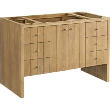 Hudson 48" Single Basin Ash Wood Vanity Cabinet Only with USB Port and Electrical Outlet