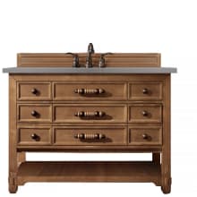 Malibu 48" Free Standing Single Basin Vanity Set with Wood Cabinet and Grey Expo Quartz Vanity Top
