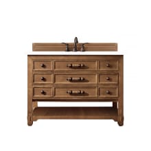 Malibu 48" Free Standing Single Basin Vanity Set with Wood Cabinet and 3cm Quartz Vanity Top