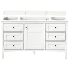 Palisades 59" Single Free Standing Wood Vanity Cabinet Only - Less Vanity Top