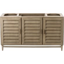 Portland 60" Single Free Standing Wood Vanity Cabinet Only - Less Vanity Top