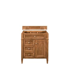 Brittany 30" Single Basin Poplar Wood Vanity Cabinet Only