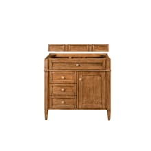 Brittany 36" Single Basin Poplar Wood Vanity Cabinet Only