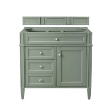 Brittany 36" Single Basin Poplar Wood Vanity Cabinet Only