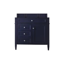 Brittany 36" Single Basin Poplar Wood Vanity Cabinet Only