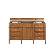 Brittany 60" Single Basin Poplar Wood Vanity Cabinet Only