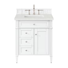 Brittany 30" Free Standing Single Basin Vanity Set with Cabinet and Lime Delight Quartz