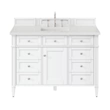 Brittany 48" Free Standing Single Basin Vanity Set with Cabinet and Lime Delight Quartz
