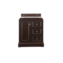 De Soto 30" Single Free Standing Wood Vanity Cabinet Only - Less Vanity Top