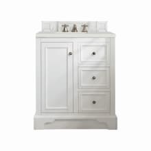 De Soto 32" Single Basin Poplar Wood Vanity Set with 3cm Lime Delight Silestone Quartz Vanity Top and Rectangular Sink