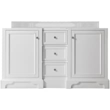 De Soto 62" Double Free Standing Wood Vanity Cabinet Only - Less Vanity Top