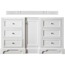 De Soto 62" Single Free Standing Wood Vanity Cabinet Only - Less Vanity Top