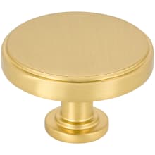 Richard 1-3/4" Large Flat Round Contemporary Cabinet Knob / Drawer Knob