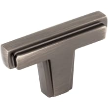 Lexa 2" Rectangular Retro Glam "T" Bar Linear Cabinet Knob / Drawer Knob - FINAL SALE - Clearance