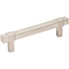 Zane 3-3/4" (96mm) Center to Center Modern Industrial Square Bar Cabinet Handle / Drawer Pull