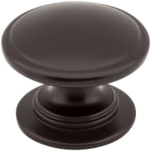 Durham 1-1/4" Round Traditional Ringed Mushroom Cabinet / Drawer Knob