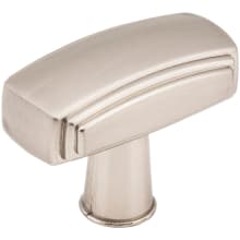 Delgado 1-9/16 Inch Modern Deco Wide "T" Bar Stepped Cabinet Knob / Drawer Knob with Mounting Hardware