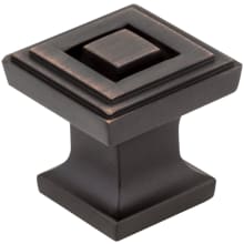 Delmar 1" Stacked Square Designer Deco Cabinet / Drawer Knob