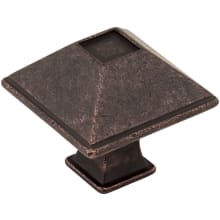 Tahoe 1-1/4" Square Pyramid Rustic Cabinet Knob / Drawer Knob