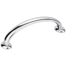 Hudson 3-3/4" Center to Center Curved Arch Bow Cabinet Handle / Drawer Pull