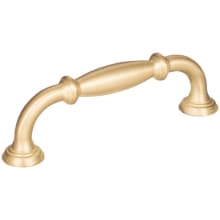 Tiffany 3-3/4" (96 mm) Center to Center Classic Transitional Cabinet Handle / Drawer Pull with Step Details