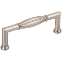 Southerland 3-3/4" (96mm) Center to Center Traditional Ridged Barrel Cabinet Handle / Drawer Pull