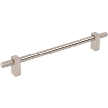 Larkin Outer Knurled 7-9/16" (192mm) Center to Center Modern Industrial Cabinet Bar Handle / Drawer Bar Pull