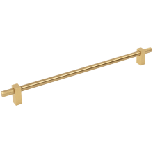 Larkin Outer Knurled 12" (305mm) Center to Center Modern Industrial Large Cabinet Bar Handle /  Drawer Bar Pull