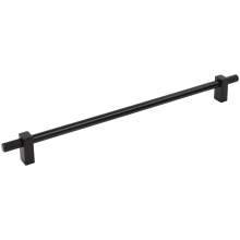 Larkin Outer Knurled 12" (305mm) Center to Center Modern Industrial Large Cabinet Bar Handle /  Drawer Bar Pull