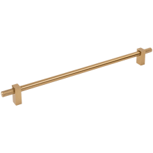Larkin Outer Knurled 12" (305mm) Center to Center Modern Industrial Large Cabinet Bar Handle /  Drawer Bar Pull