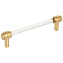 Carmen 5-1/16" (128 mm) Center to Center Glam Clear Acrylic Bar Cabinet Handle / Drawer Pull