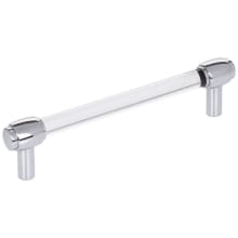 Carmen 5-1/16" (128 mm) Center to Center Glam Clear Acrylic Bar Cabinet Handle / Drawer Pull