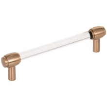 Carmen 5-1/16" (128 mm) Center to Center Glam Clear Acrylic Bar Cabinet Handle / Drawer Pull