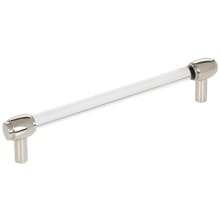 Carmen 6-5/16" (160 mm) Center to Center Glam Clear Acrylic Cabinet Handle / Drawer Pull