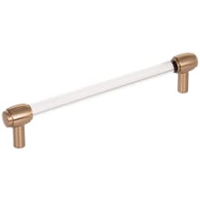 Carmen 6-5/16" (160 mm) Center to Center Glam Clear Acrylic Cabinet Handle / Drawer Pull