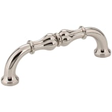 Bella 3-3/4" Center to Center Traditional French Inspired Cabinet Handle / Drawer Pull - FINAL SALE - Clearance