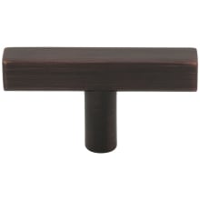 Dominique 2-1/4 Inch Square "T" Bar Cabinet Knob / Drawer Knob