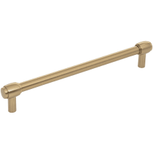 Hayworth 7-9/16" (192mm) Center to Center Modern Industrial Pipe Bar Style Large Cabinet Handle / Drawer Bar Pull with Mounting Hardware