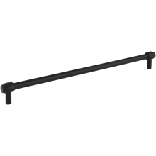 Hayworth 12" Center to Center Modern Industrial Pipe Bar Style Large Cabinet Handle / Drawer Bar Pull with Mounting Hardware