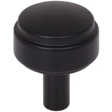 Hayworth 1-1/8 Inch Modern Industrial Stepped Round Cabinet Knob / Drawer Knob with Mounting Hardware